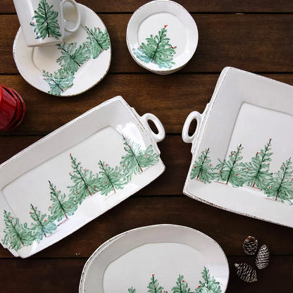 VTR Lastra - Holiday - Handled Square Platter 16.25"