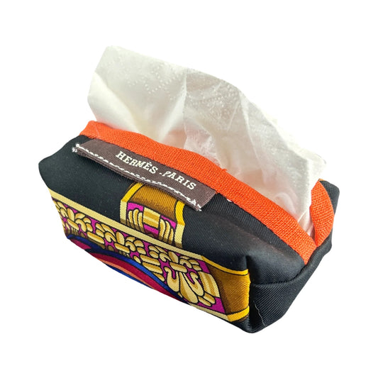 VLU - Rubans Du Cheval Noir Vintage Scarf Tissue Pouch