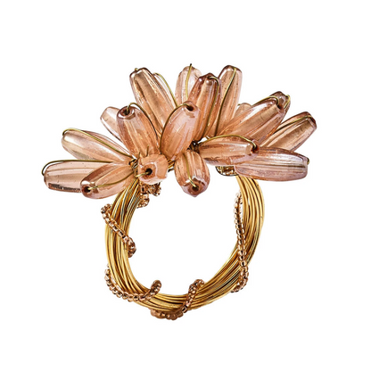 KSB Camellia Beaded Blush Napkin Ring (Retired)