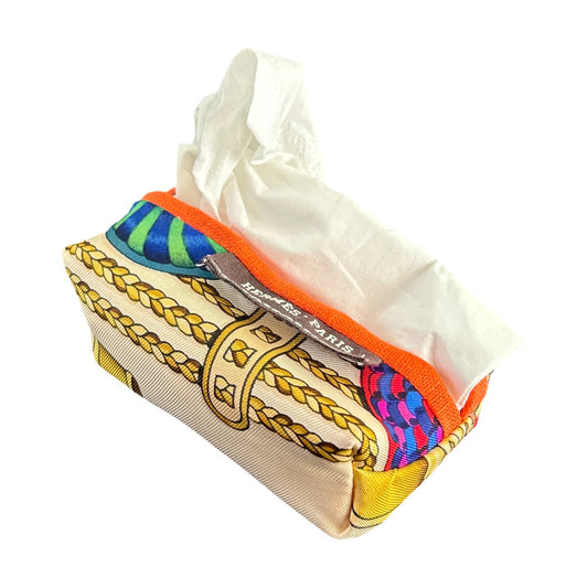 VLU - Rubans Du Cheval Blanc Vintage Scarf Tissue Pouch