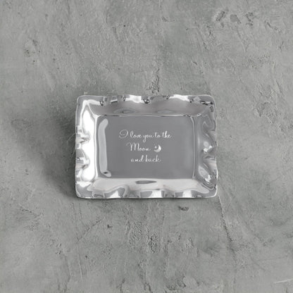 Vento - Engraved Tray - Love You To Moon 7"