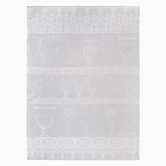 LJF Cristal White Crystal Tea Towel 24 x 31