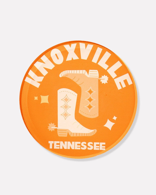 TBT Knoxville, TN Acrylic Drink Coasters/ Box Set of 4