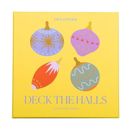 PCK Deck The Halls Cocktail Napkins - Set of 4