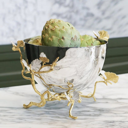 MAR Butterfly Ginkgo - Gold Bowl - Serving (174502)