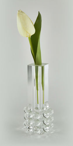 TZD Crystal Glass Bud Vase - Ball 8"