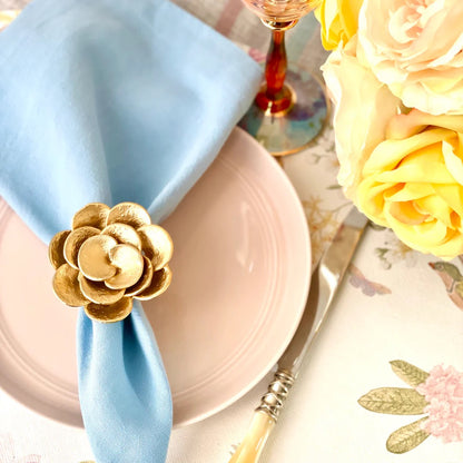 BDL Camellia Gold Napkin Ring
