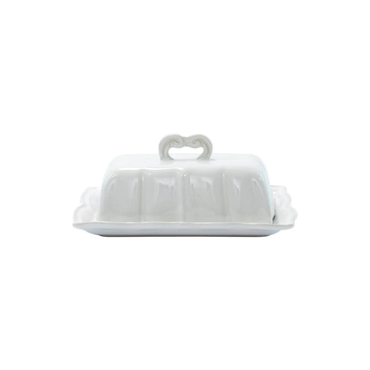 VTR Incanto Stone - White - Baroque Butter Dish
