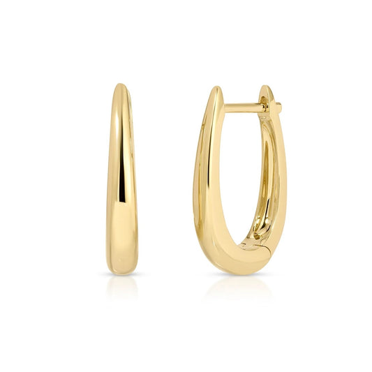 EFC E Gold Maeve Hoops - 14KTYG