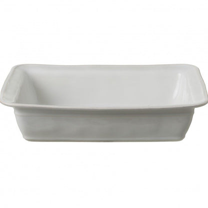 Fontana - White - Rectangle Baker 14"