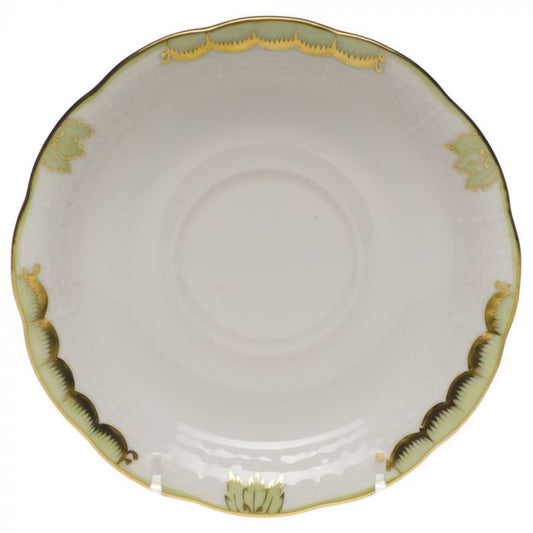 Princess Victoria - Green - Tea Saucer 6"