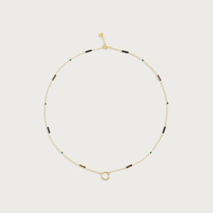 Forza - Long Chain Necklace - Multi Stone