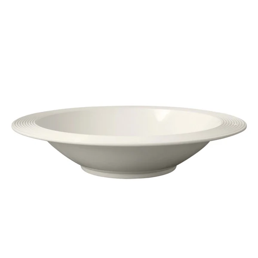 Melamine Shallow Bowl - Pinstripes