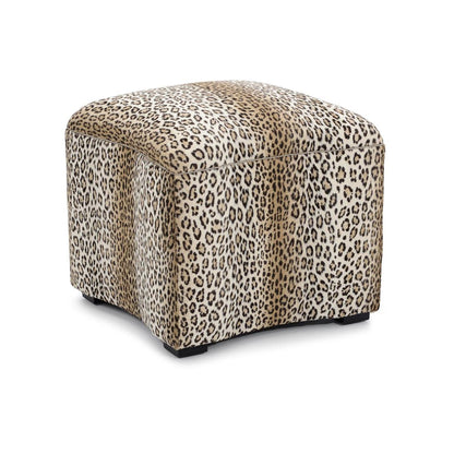 Curved Fabric Ottoman 19x20.5