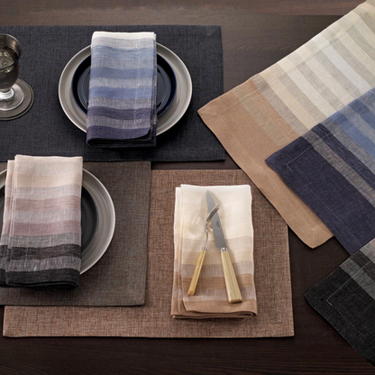 Gradient Stripe Black Napkin 22"