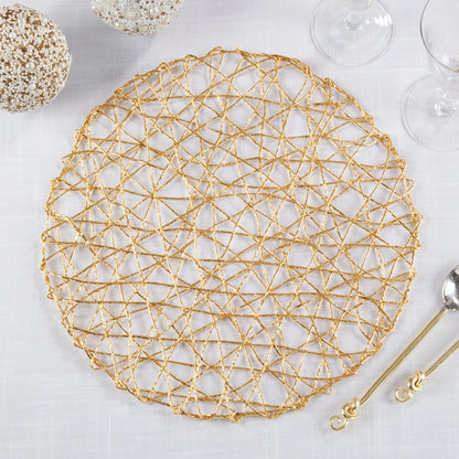 Wire Nest Placemat - Gold