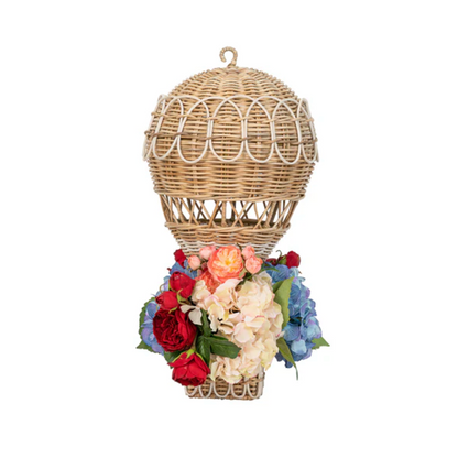 Provence Rattan - Whitewash - Hot Air Balloon - Medium 20"