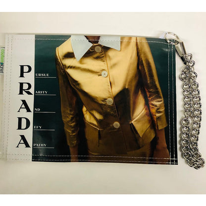 Lauren Wristlet - Prada Pursue Gold Lame