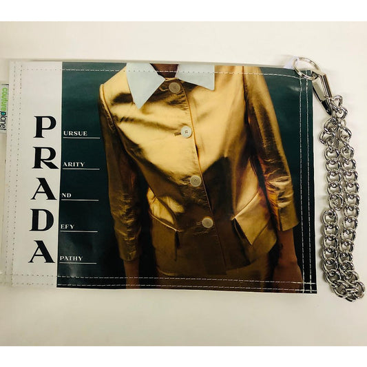 Lauren Wristlet - Prada Pursue Gold Lame