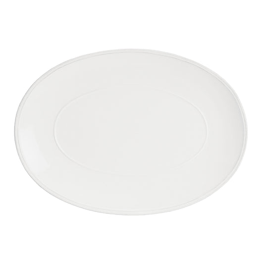 Friso - White - Large Oval Platter 16"