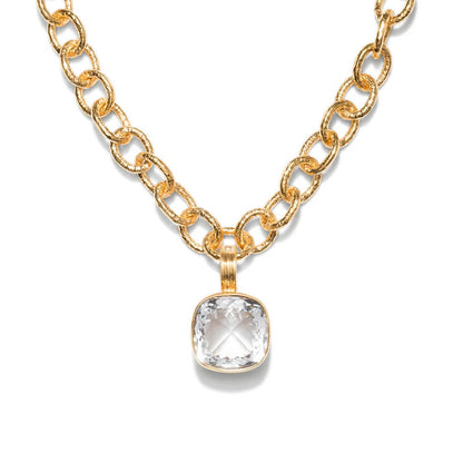 DMD P Faceted Maxi Enhancer - Clear Quartz