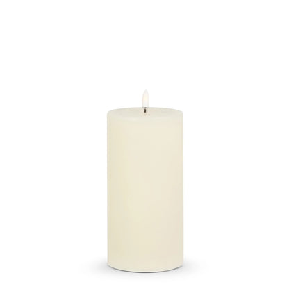 Moving Flame - Pillar - Ivory - 3.5x7