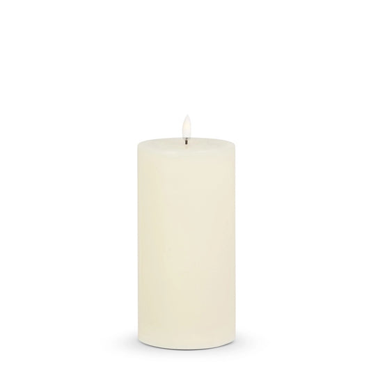 Moving Flame - Pillar - Ivory - 3.5x7