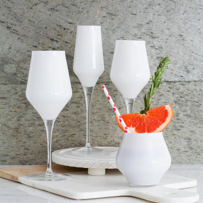VTR Contessa - White - Stemless Wine Glass - 10oz