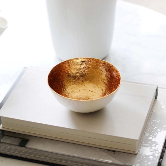 Round Two-Tone Capiz Bowl 5"