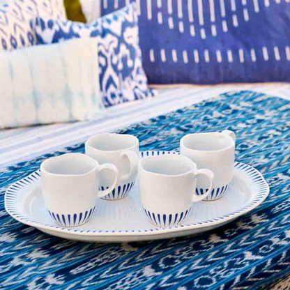 Sitio Stripe - Delft Blue - Mug 12oz