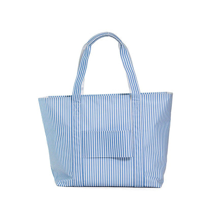 Jumbo Tote - Pimlico Stripe - Chambray