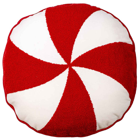TRS Peppermint Pillow - WH/RD