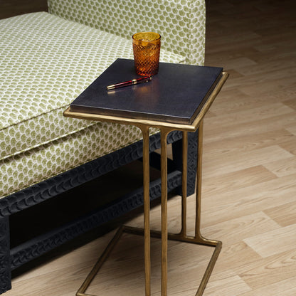 Meyer Laptop Table in Brass & Gold 16"Lx14"Wx24"H