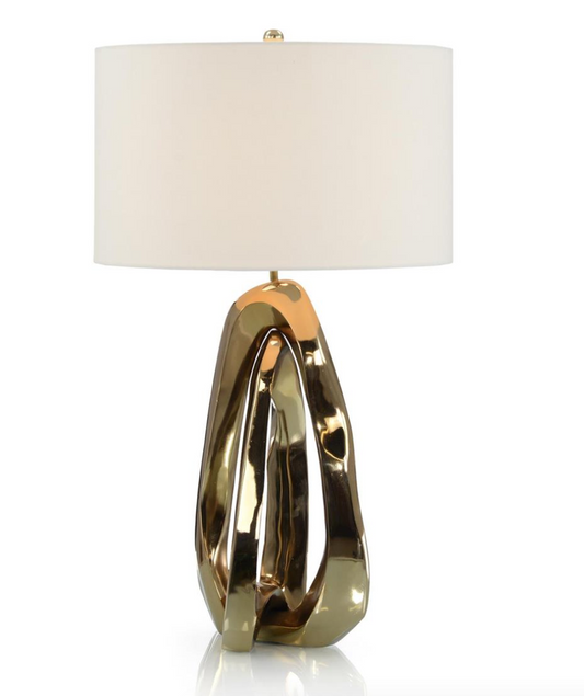 Amorphic Brass Table Lamp 34.5"