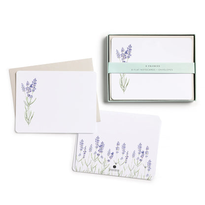 Boxed Notecards - Lavender Flat Notes - 8ct