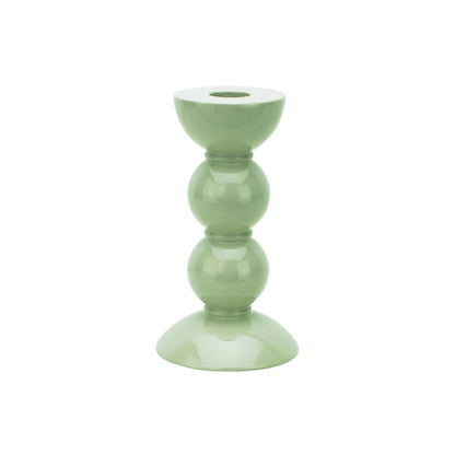 Bobbin Candlestick - Sage