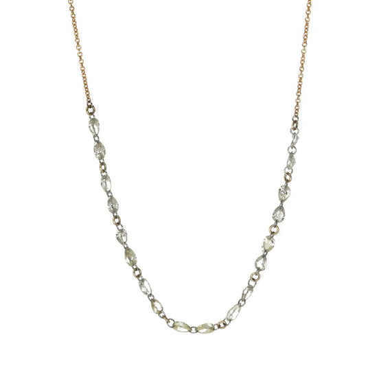 TAP N441 - 18 Mixed Pear Shaped Diamonds, 1.56tcw, 18kt YG & Plat