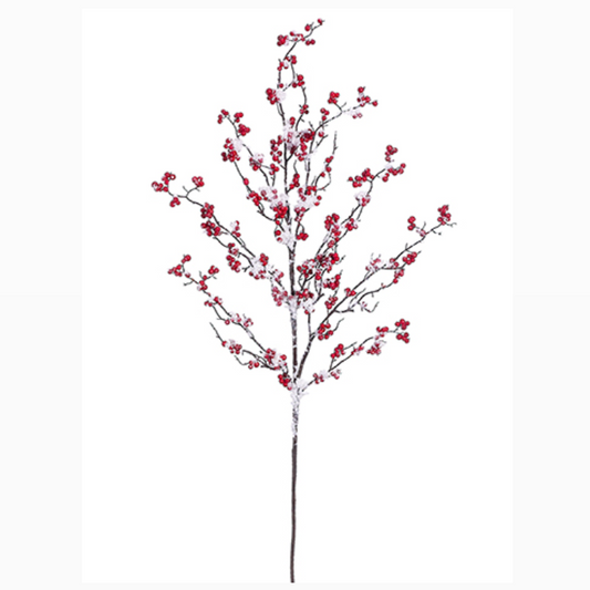 ASF Tall Snow Berry Branch 55"