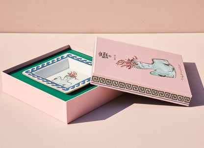 Il Viaggio Di Nettuno - White - Oggetti Small Square Tray 7"