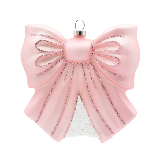 K&A Baby Pink Bow Ornament