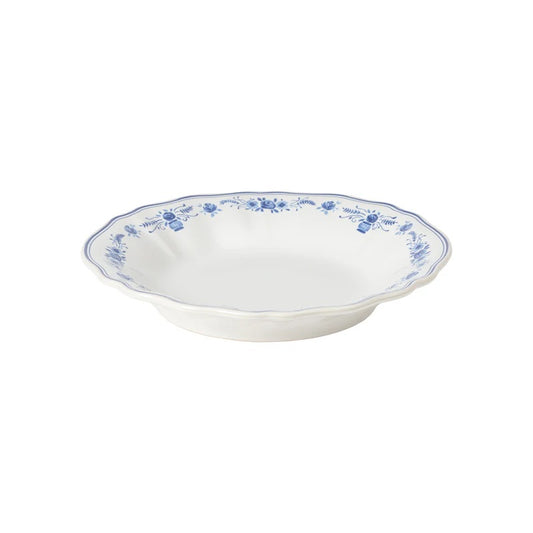 Vila - White & Blue - Pasta Bowl 9"