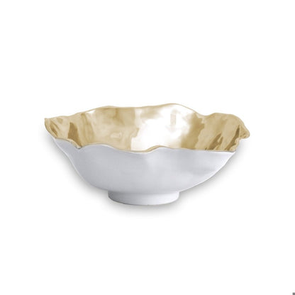 Thanni - Maia Large Bowl - White & Gold