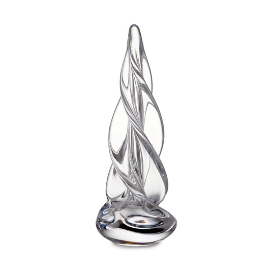 Simon Pearce Glass Evergreen Tree - Spiral Four Sided -