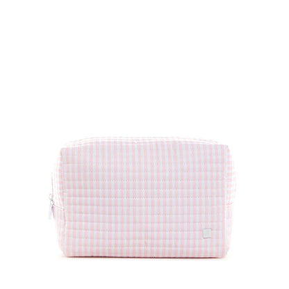 Quilted Stroller Bag Bundle - 3 Pc Set - Pimlico Stripe - Pink