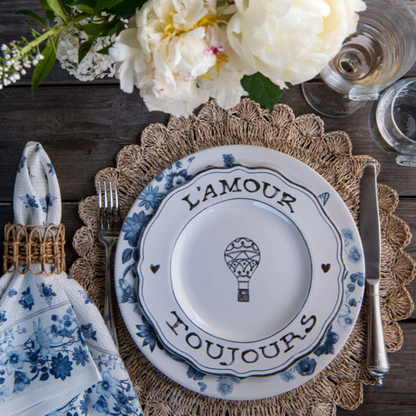 JLK L'Amour Toujours Salad/Dessert Plate 9" Set/4