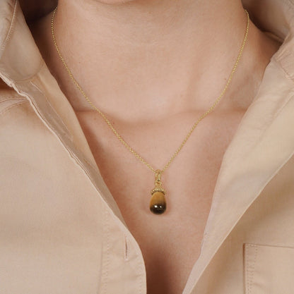 Forza - Stone Drop Charm - Tiger's Eye