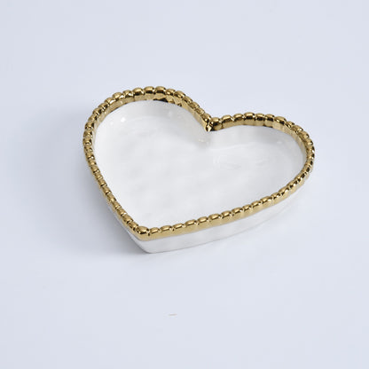 PPB Mini Heart Dish - White (2643WG)