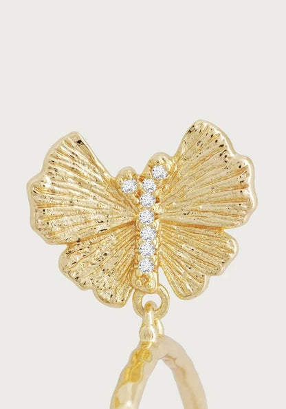 Butterfly - Single Hoop Earrings