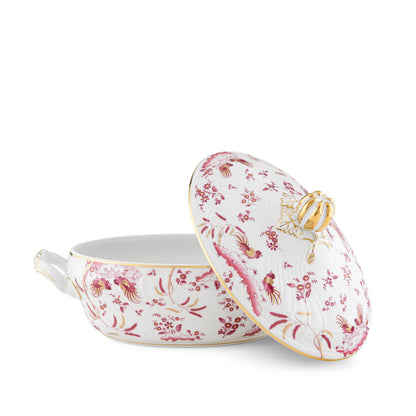 Oro di Doccia - Magenta - Oval Tureen with Lid 107.2oz