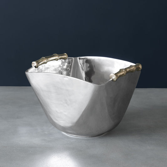 Garden Bamboo - Elena - Large Ice Bucket - Gunmetal & Gold
